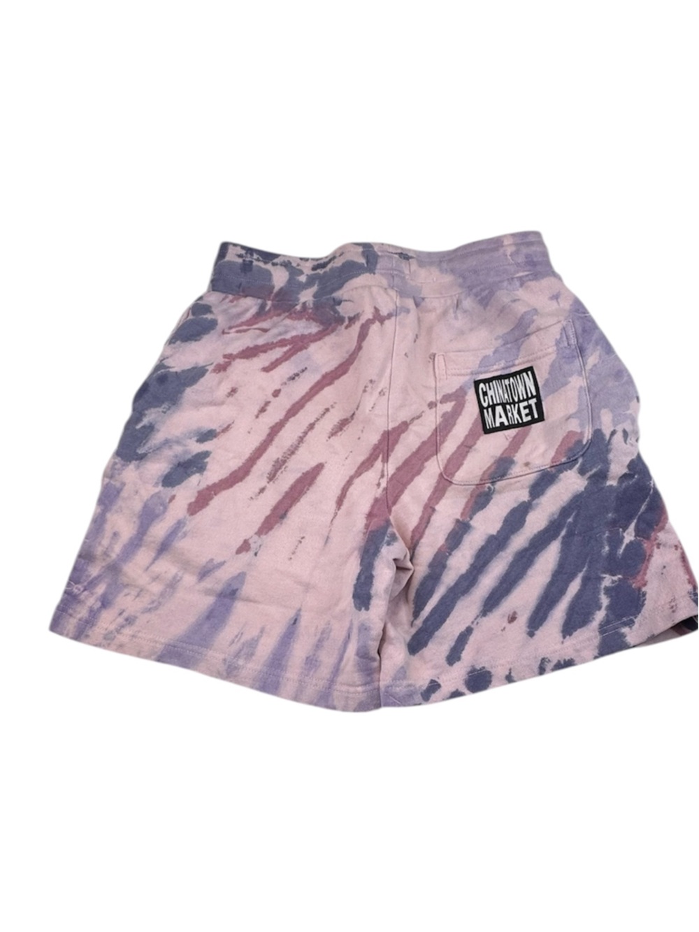 Chinatown Market Tie-Dye Shorts Unisex Small Pink/Purple Cotton Streetwear Logo
